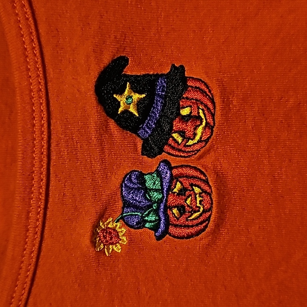 Mandal Bay l/s orange HALLOWEEN top XL